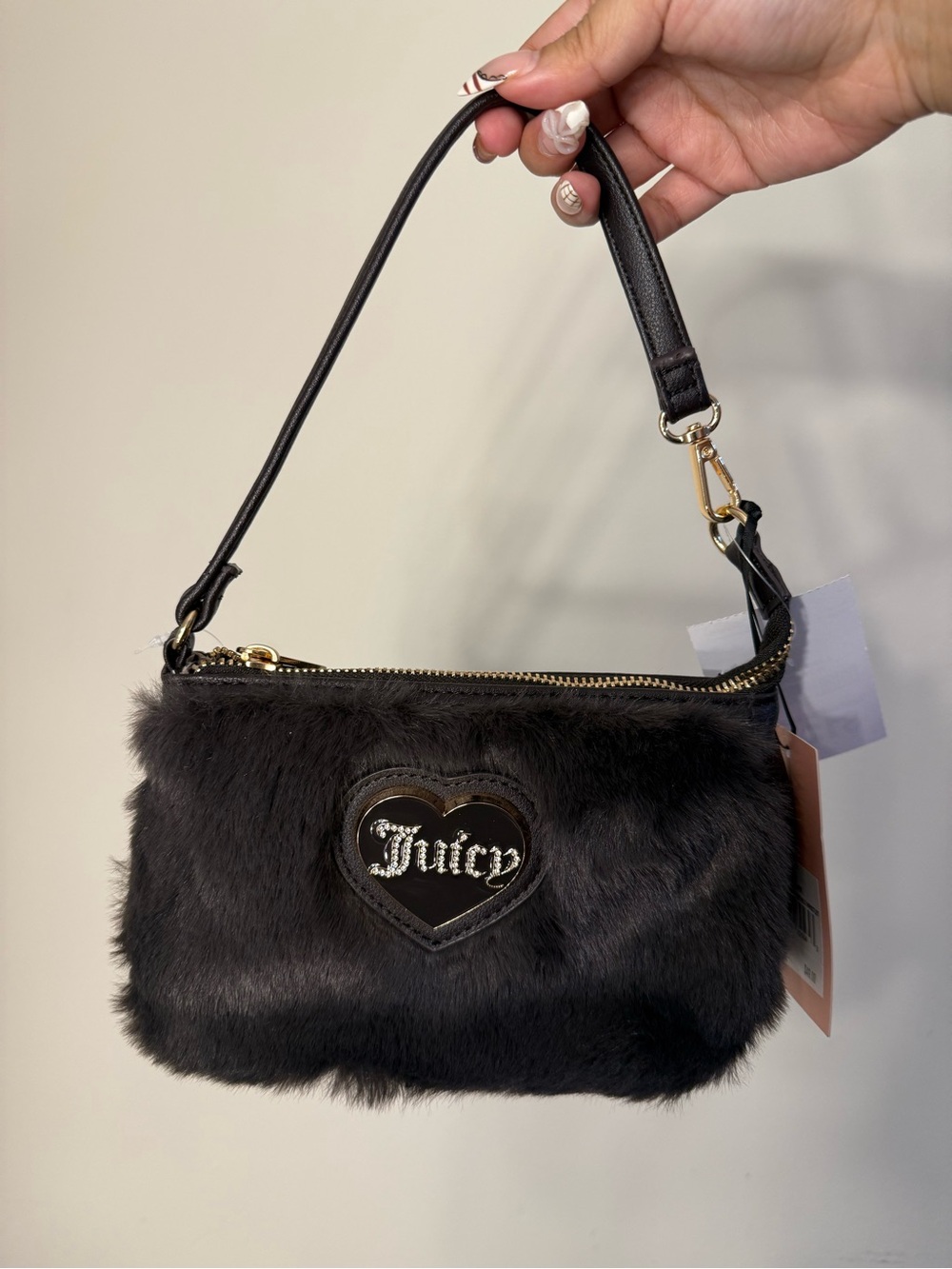 Juicy Couture Faux Fur Wristlet